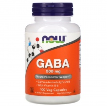  NOW Foods Gaba 500 100 