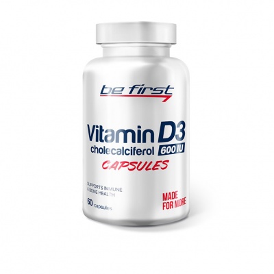 Витамины Be First  vitamin D3 600 IU  60 капсул