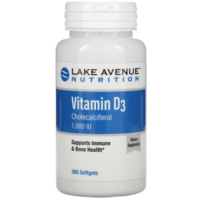  Lake Avenue Nutrition D3 1000 IU 360 
